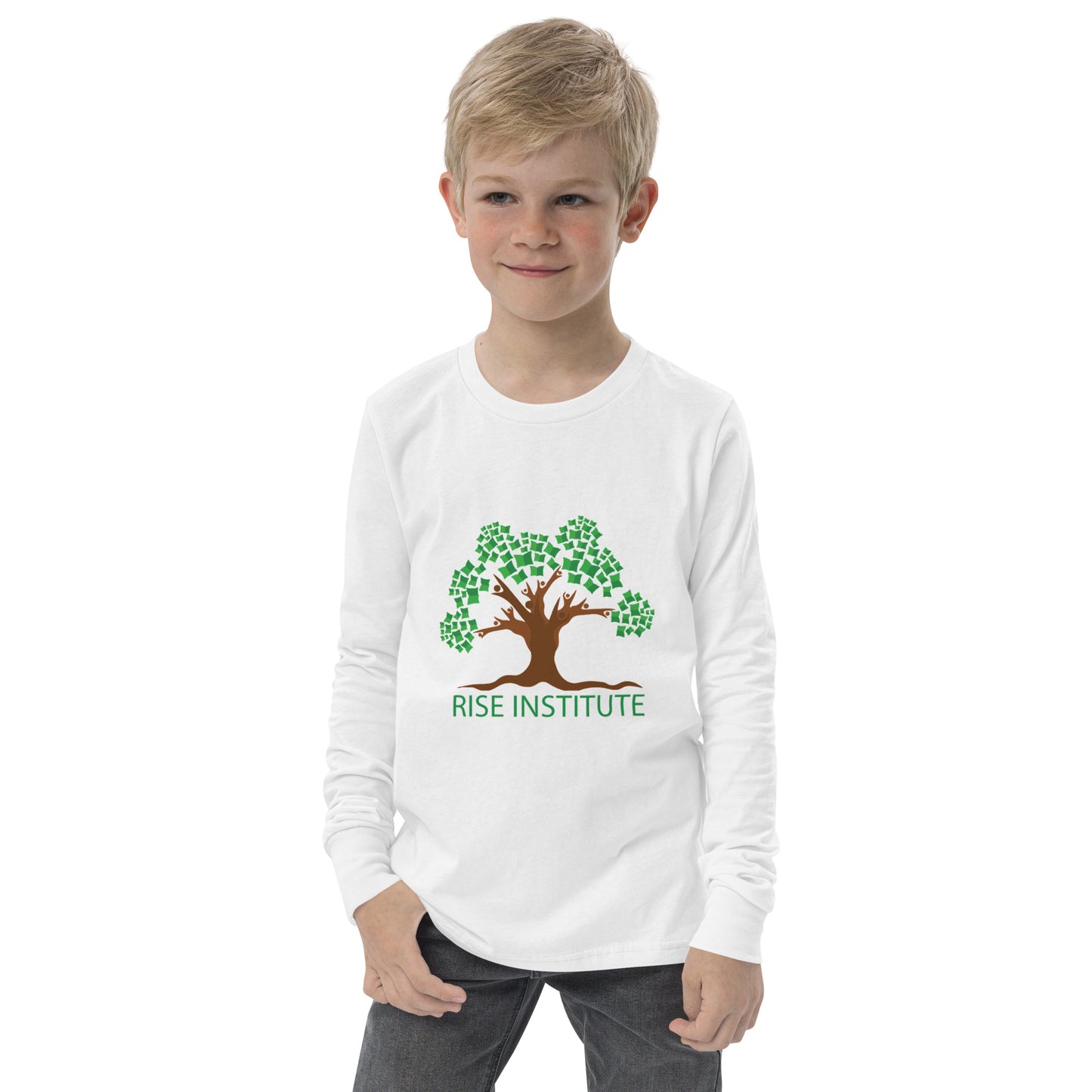Youth Long Sleeve RISE Logo Tee