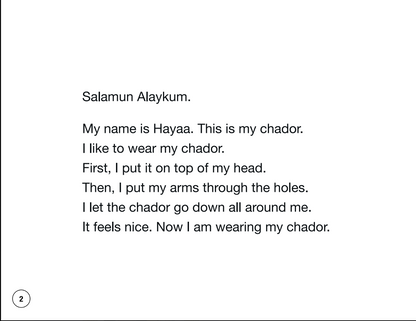 Hayaa's Chador - Special Needs Adapted