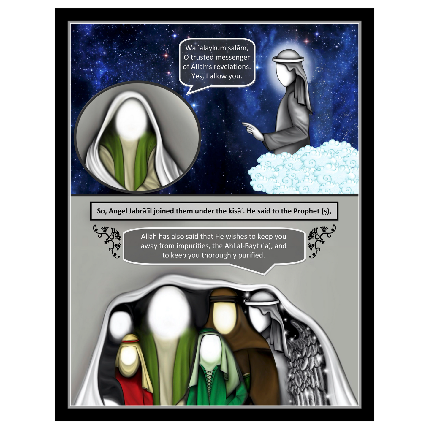 Hadith al-Kisa - The Event of the Cloak | Comic