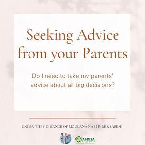 Seeking Advice from your Parents