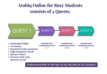 Load image into Gallery viewer, Arabiq Course For Busy Students - Quest 1