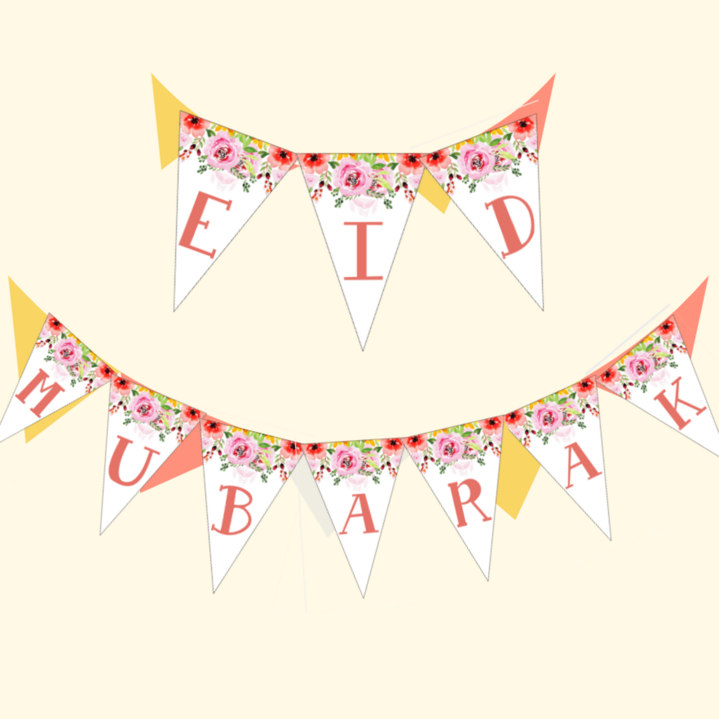 Eid | Pink Floral Bunting