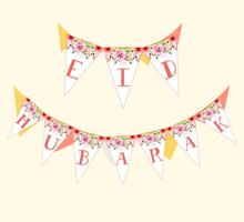 Load image into Gallery viewer, Eid | Pink Floral Bunting