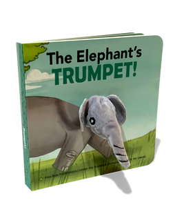 The Elephant's Trumpet finger puppet board book