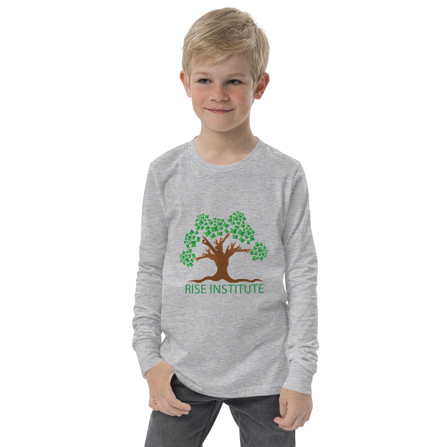 Youth Long Sleeve RISE Logo Tee