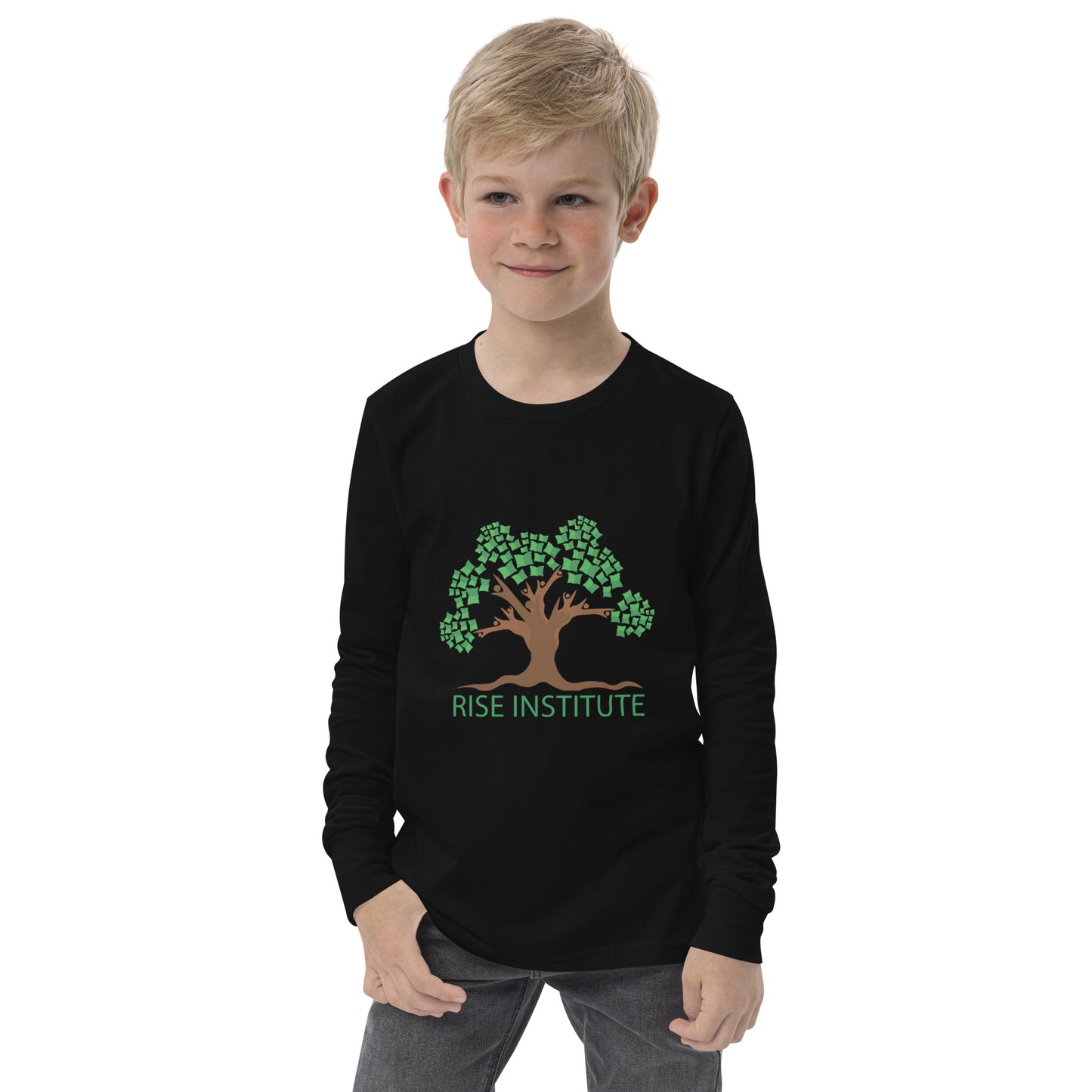 Youth Long Sleeve RISE Logo Tee