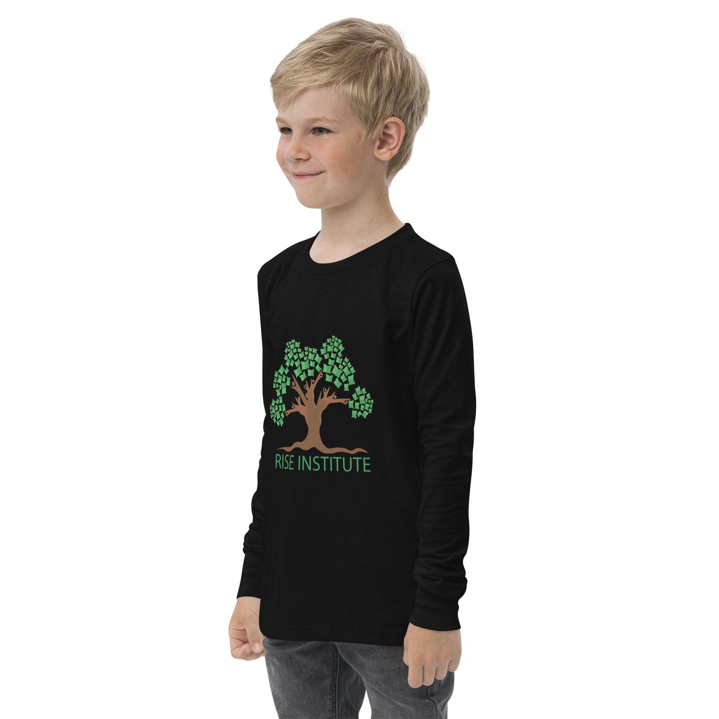 Youth Long Sleeve RISE Logo Tee