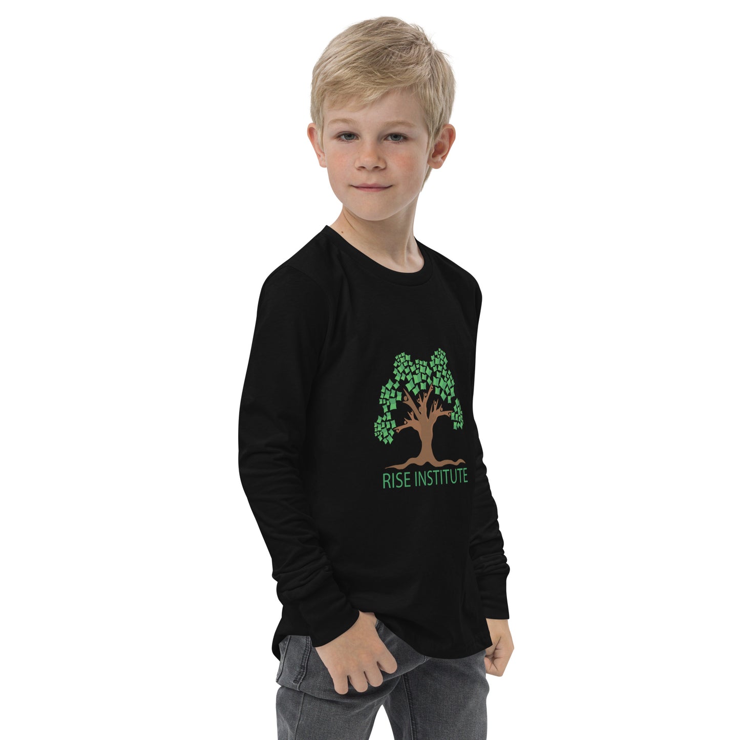 Youth Long Sleeve RISE Logo Tee