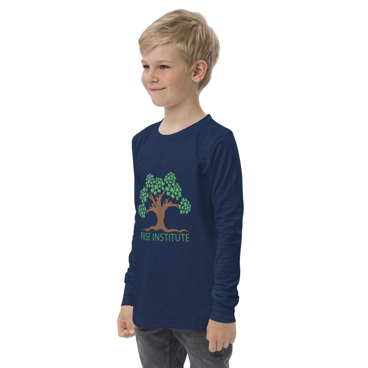 Youth Long Sleeve RISE Logo Tee