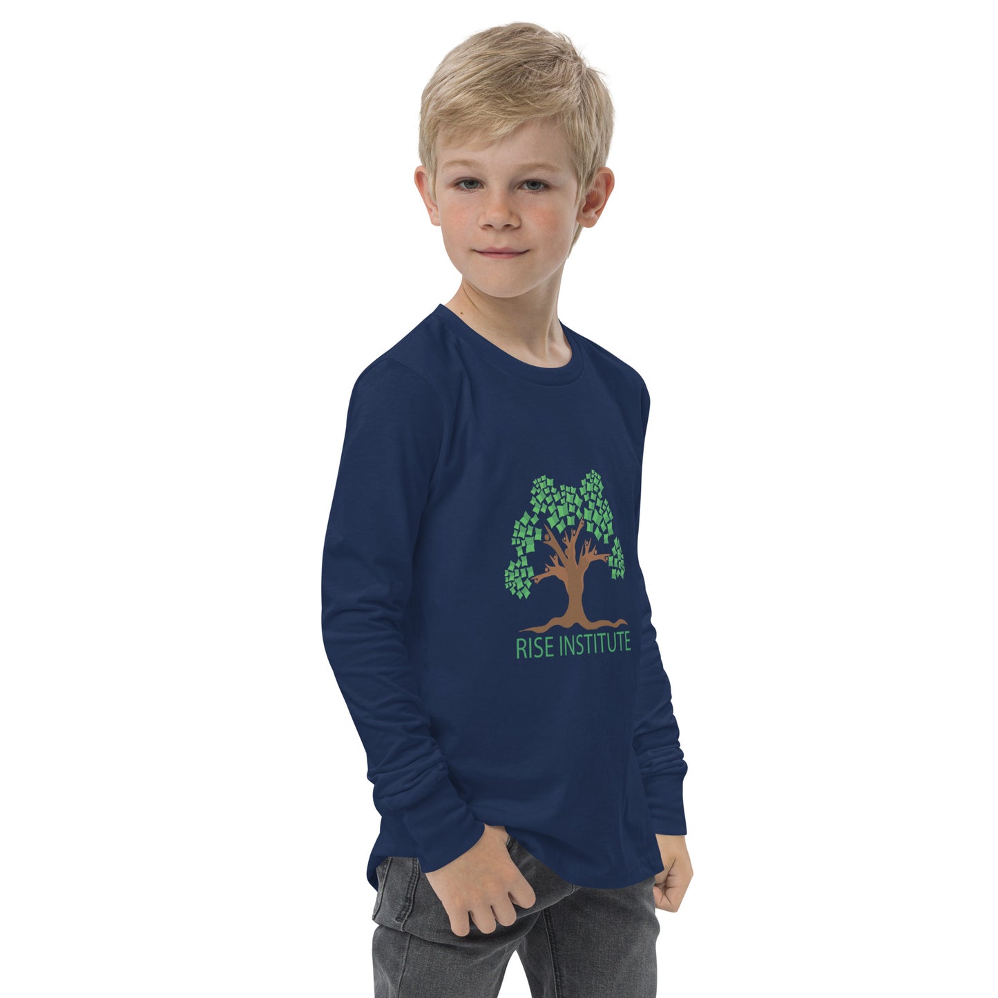 Youth Long Sleeve RISE Logo Tee