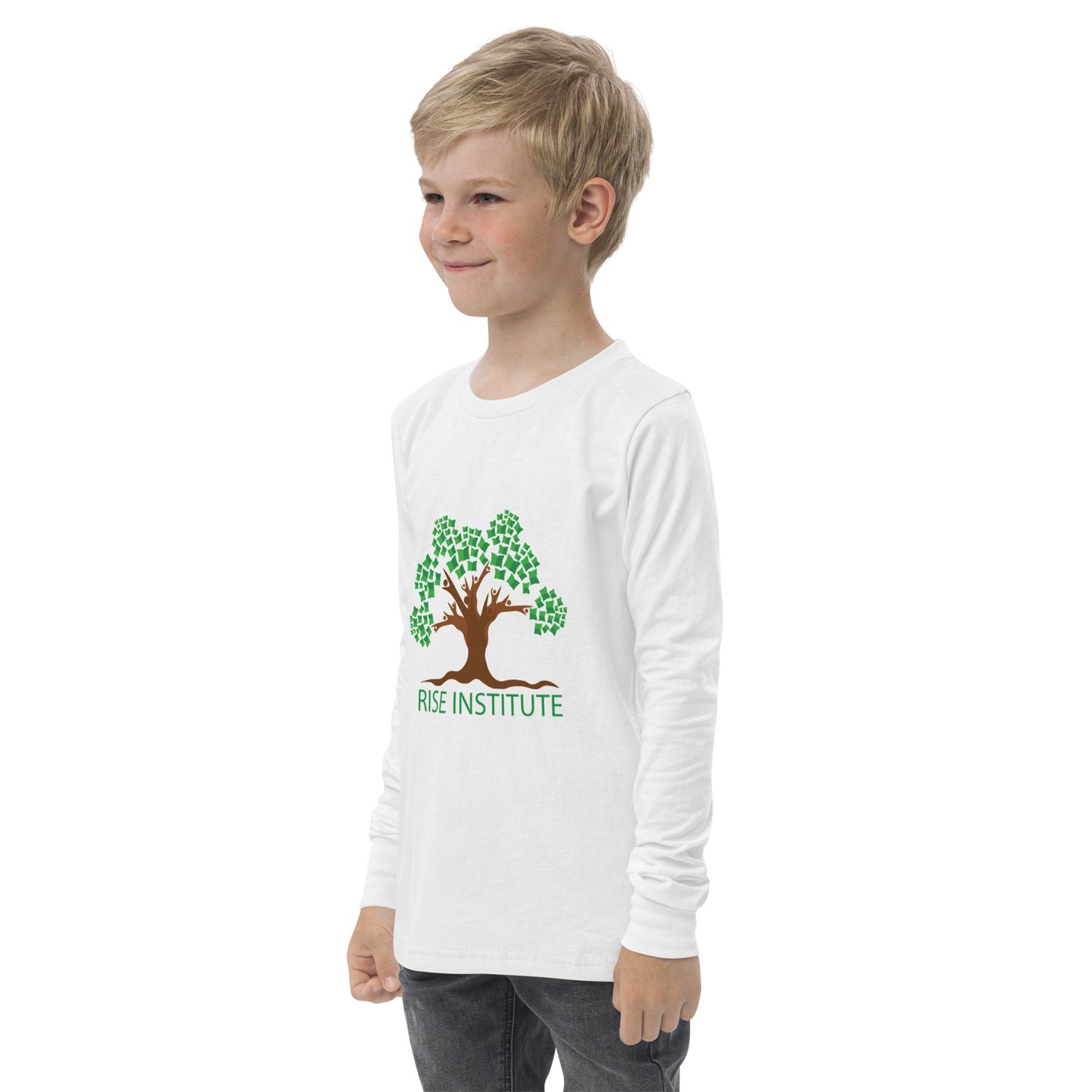 Youth Long Sleeve RISE Logo Tee
