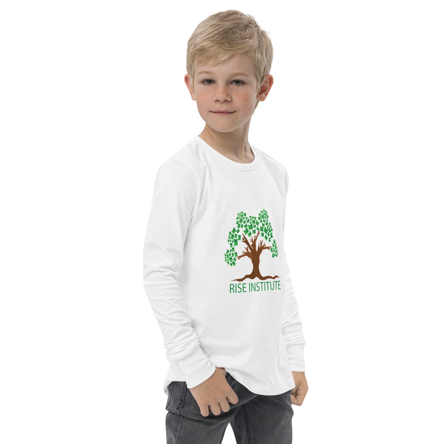 Youth Long Sleeve RISE Logo Tee